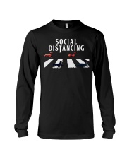 dachshund social distancing Long Sleeve Tee thumbnail