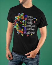 Autism Awareness Shirt Always Unique Totally Autism Acceptance Shirts Gift Ideas Classic T-Shirt apparel-classic-tshirt-lifestyle-front-88