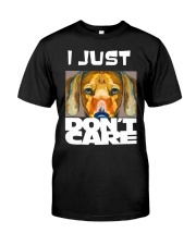 I Just Don'T Care Dachshund Dont Care 1 Classic T-Shirt front