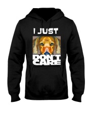 I Just Don'T Care Dachshund Dont Care 1 Hooded Sweatshirt thumbnail