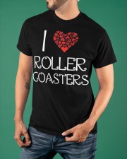 I Love Roller Coaster Shirt Amusement Park Cute T-Shirt Gift For Girlfriend Classic T-Shirt apparel-classic-tshirt-lifestyle-front-88