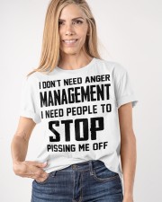 I Need To Stop Pissing Me Off Shirt With Attitude Sayings T-Shirt For Men Classic T-Shirt apparel-classic-tshirt-lifestyle-front-100