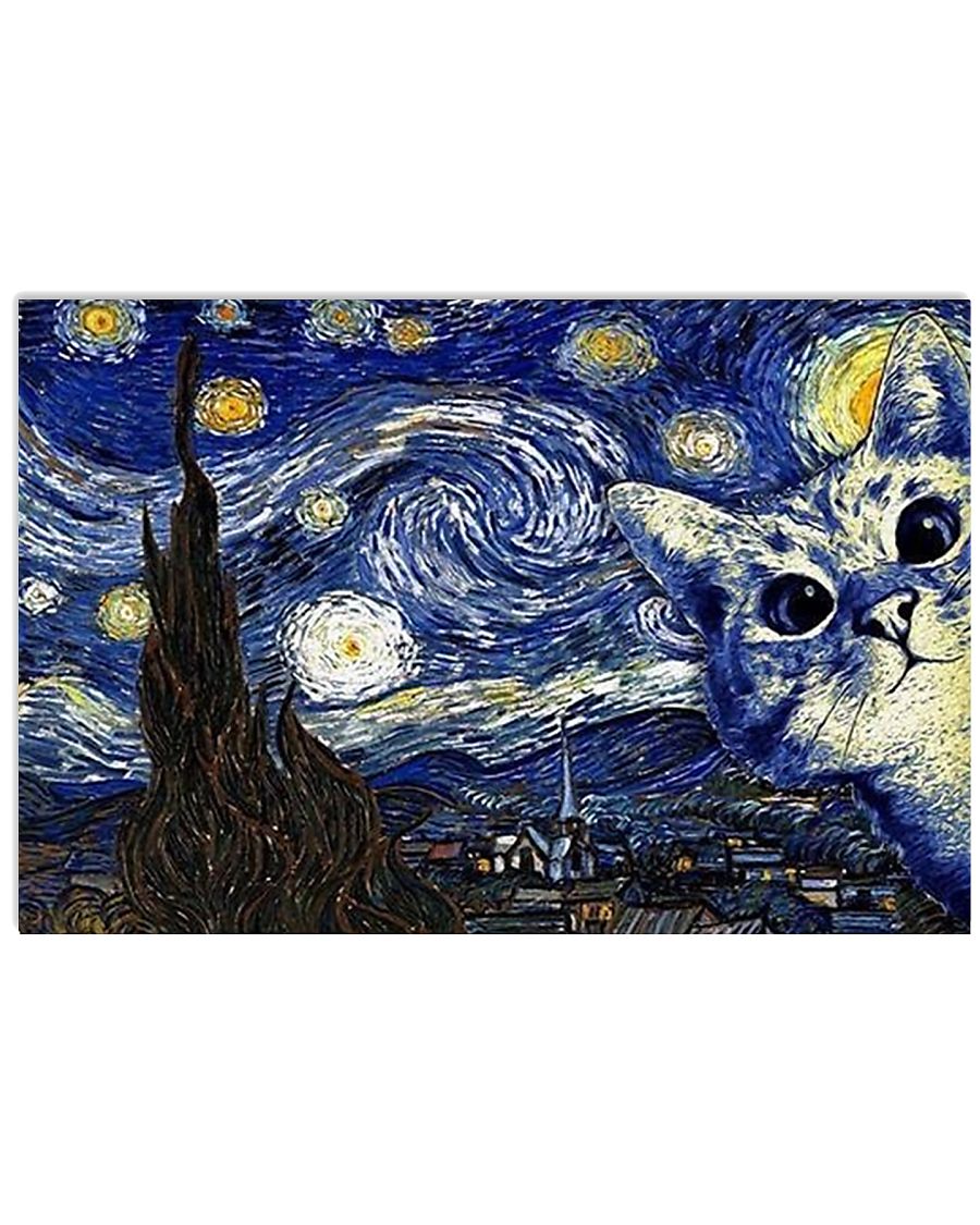 vincent van gogh Cat 17x11 Poster