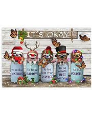 Sloths And Butterfly It's Okay To Make Mistake Poster Christmas Wall Hanging 17x11 Poster front