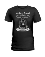 My Best Friend May Not Be My Family By Dachshund Ladies T-Shirt thumbnail