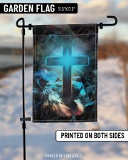 Lion and god flag 11.5"x17.5" Garden Flag aos-garden-flag-11-5-x-17-5-lifestyle-front-14