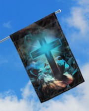 Lion and god flag 11.5"x17.5" Garden Flag aos-garden-flag-11-5-x-17-5-lifestyle-front-16