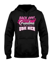 Back Off I Have Crazy Grandpa T-Shirt Funny Grandma Granddaughter Shirts With Sayings Hooded Sweatshirt tile