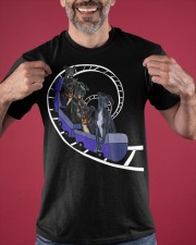 Great Dane Dog Ride Roller Coaster Shirt Funny T-Shirt Ideas Presents For Dog Owners Classic T-Shirt apparel-classic-tshirt-lifestyle-front-181