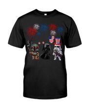 Fett Darth Vader And Stormtrooper T-Shirt Funny Fourth Of July Shirts Gift For Son Classic T-Shirt tile