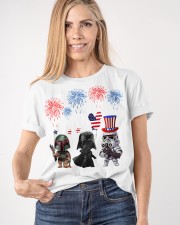 Fett Darth Vader And Stormtrooper T-Shirt Funny Fourth Of July Shirts Gift For Son Classic T-Shirt apparel-classic-tshirt-lifestyle-front-100