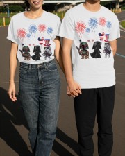 Fett Darth Vader And Stormtrooper T-Shirt Funny Fourth Of July Shirts Gift For Son Classic T-Shirt apparel-classic-tshirt-lifestyle-front-145