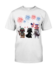 Fett Darth Vader And Stormtrooper T-Shirt Funny Fourth Of July Shirts Gift For Son Classic T-Shirt front