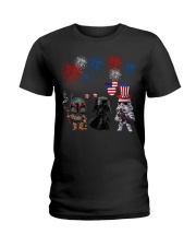 Fett Darth Vader And Stormtrooper T-Shirt Funny Fourth Of July Shirts Gift For Son Ladies T-Shirt tile
