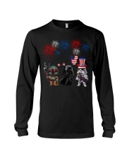 Fett Darth Vader And Stormtrooper T-Shirt Funny Fourth Of July Shirts Gift For Son Long Sleeve Tee tile