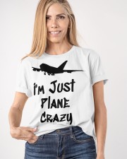 I'm Just Plane Crazy Shirt Funny Pilot Aviation T-Shirt Gifts For Guys Classic T-Shirt apparel-classic-tshirt-lifestyle-front-100