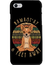 Namast'Ay 6 Feet Away chihuahua Phone Case thumbnail