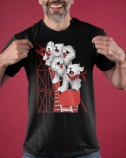 Sheep Dog On Roller Coaster Shirt Dog Graphic Tee Gifts For Old English Sheepdog Lovers Classic T-Shirt apparel-classic-tshirt-lifestyle-front-181
