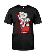 Sheep Dog On Roller Coaster Shirt Dog Graphic Tee Gifts For Old English Sheepdog Lovers Classic T-Shirt front
