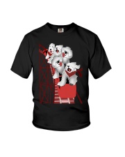 Sheep Dog On Roller Coaster Shirt Dog Graphic Tee Gifts For Old English Sheepdog Lovers Youth T-Shirt tile