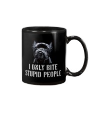 I Only Bite Stupid People frenchbulldog Mug thumbnail