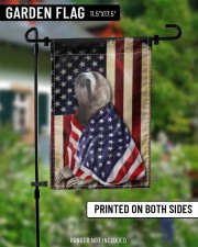 Sloth Wearing American Flag Patriotic Outdoor Decor Fourth Of July Gifts 11.5"x17.5" Garden Flag aos-garden-flag-11-5-x-17-5-lifestyle-front-13