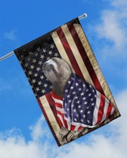 Sloth Wearing American Flag Patriotic Outdoor Decor Fourth Of July Gifts 11.5"x17.5" Garden Flag aos-garden-flag-11-5-x-17-5-lifestyle-front-16