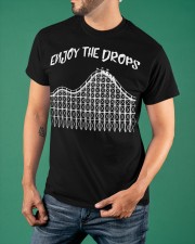 Enjoy The Drops shirt Roller Coaster Amusement Park Vintage T-Shirt Gifts Classic T-Shirt apparel-classic-tshirt-lifestyle-front-88