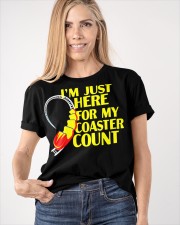 I'm Just Here For My Coaster Count Shirt Roller Coaster Design T-Shirt Gift For Son Classic T-Shirt apparel-classic-tshirt-lifestyle-front-100