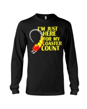 I'm Just Here For My Coaster Count Shirt Roller Coaster Design T-Shirt Gift For Son Long Sleeve Tee tile
