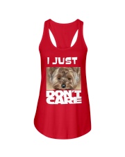 I Just Don'T Care Yorkshire Terrier 2 Ladies Flowy Tank thumbnail