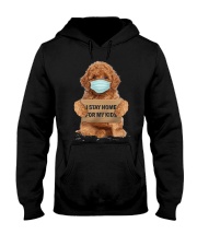 I Stay Home For My Kids Poodle Hooded Sweatshirt thumbnail