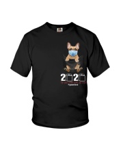 2020 The Year When Sht Got Rea french bulldog Youth T-Shirt thumbnail