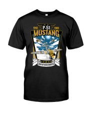 North American P-51 Mustang Shirt Fighter Airplane Retro T-Shirt Presents For Dad Classic T-Shirt tile