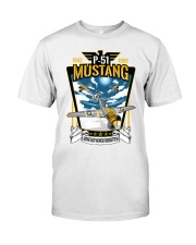 North American P-51 Mustang Shirt Fighter Airplane Retro T-Shirt Presents For Dad Classic T-Shirt front