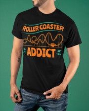 Rollercoaster Addict T-Shirt Amusement Park Theme Rollercoaster Enthusiasts Shirt Gifts Classic T-Shirt apparel-classic-tshirt-lifestyle-front-88