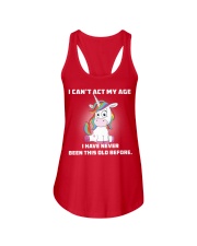 I can't act my age Unicorn T-shirt Ladies Flowy Tank thumbnail