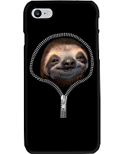 sloth zipper shirt Phone Case thumbnail