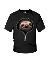 sloth zipper shirt Youth T-Shirt thumbnail