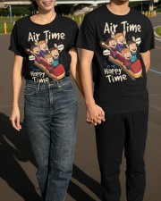 Air Time In My Happy Time Shirt Amusement Park Roller Coaster T-Shirt Best Gifts For Grandkids Classic T-Shirt apparel-classic-tshirt-lifestyle-front-145