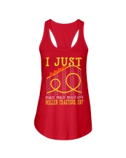 I Just Really Love Roller Coasters Ok Shirt Park Theme Funny Sayings T-Shirt Gift For Him Ladies Flowy Tank tile