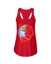 Pug Dog Ride Roller Coaster Shirt Amusement Park T-Shirt Gifts For Pug Lovers Ladies Flowy Tank tile
