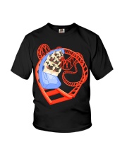 Pug Dog Ride Roller Coaster Shirt Amusement Park T-Shirt Gifts For Pug Lovers Youth T-Shirt tile