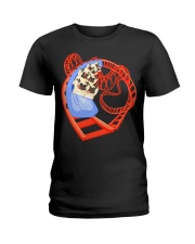 Pug Dog Ride Roller Coaster Shirt Amusement Park T-Shirt Gifts For Pug Lovers Ladies T-Shirt tile
