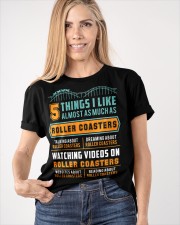 5 Things I Like Almost As Much As Roller Coaster Shirt Amusement Park Lovers T-Shirt Mens Classic T-Shirt apparel-classic-tshirt-lifestyle-front-100