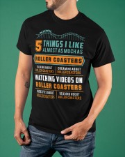 5 Things I Like Almost As Much As Roller Coaster Shirt Amusement Park Lovers T-Shirt Mens Classic T-Shirt apparel-classic-tshirt-lifestyle-front-88