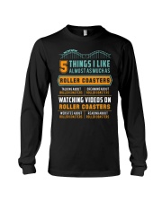 5 Things I Like Almost As Much As Roller Coaster Shirt Amusement Park Lovers T-Shirt Mens Long Sleeve Tee tile