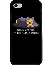 I Like To Stay Inside IT'S Too Peopley yorkie 1 Phone Case thumbnail