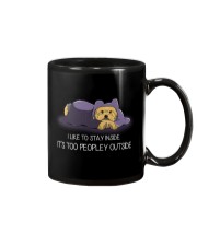 I Like To Stay Inside IT'S Too Peopley yorkie 1 Mug thumbnail