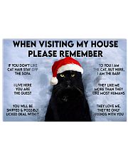 Cat When Visiting My House Please Remember Poster Wall Art For Living Room 17x11 Poster front